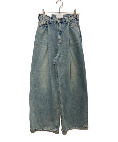 CLANE（クラネ）CLANE (クラネ) TUCK WIDE DENIM PANTS　17111-7312 インディゴ サイズ:1の古着・服飾アイテム