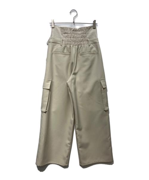 Ameri（アメリ）Ameri (アメリ) DENIM LIKE CORSET WORK PANTS　 01410820060 アイボリー サイズ:Sの古着・服飾アイテム