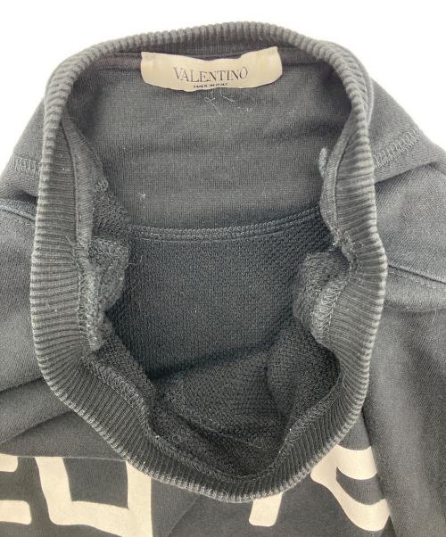 VALENTINO（ヴァレンティノ）VALENTINO (ヴァレンティノ) クルーネックスウェット ブラック サイズ:XSの古着・服飾アイテム
