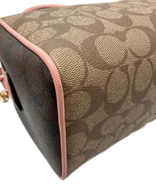 COACH（コーチ）COACH (コーチ) 2way ミニボストンバッグ　F34279 ベージュ×ピンク サイズ:-の古着・服飾アイテム