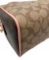中古・古着 COACH (コーチ) 2way ミニボストンバッグ　F34279 ベージュ×ピンク サイズ:-：9000円