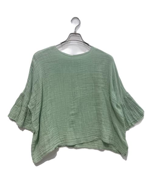 BEARDSLEY（ビアズリー）BEARDSLEY (ビアズリー) バック刺繍ブラウス　BEZ1011504A001 グリーン サイズ:Freeの古着・服飾アイテム