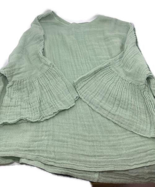 BEARDSLEY（ビアズリー）BEARDSLEY (ビアズリー) バック刺繍ブラウス　BEZ1011504A001 グリーン サイズ:Freeの古着・服飾アイテム
