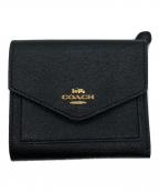 COACHコーチ）の古着「FLAP CARD CASE　CH487」｜ブラック