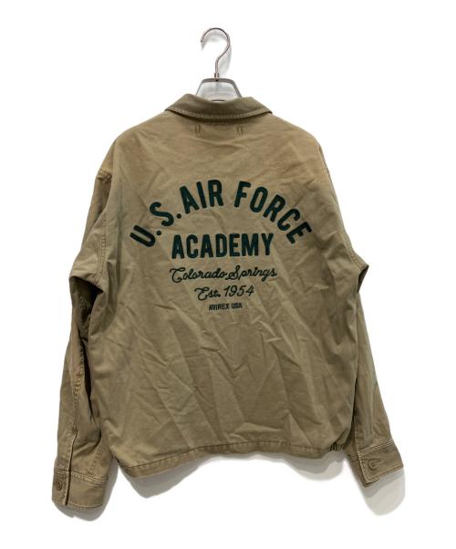 AVIREX（アヴィレックス）AVIREX (アヴィレックス) FADE USAF ACADEMY JACKET　50th Anniversary ベージュ サイズ:Lの古着・服飾アイテム