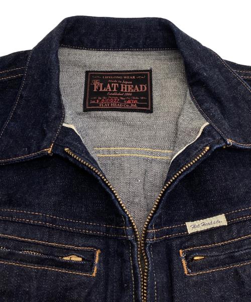 FLAT HEAD（フラット ヘッド）FLAT HEAD (フラット ヘッド) ジップデニムジャケット インディゴ サイズ:40Wの古着・服飾アイテム
