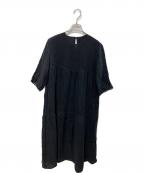 BEARDSLEYビアズリー）の古着「カヤティアードワンピース　25SS　BEZ1051609A0010」｜ブラック