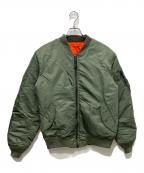 AVIREXアヴィレックス）の古着「COMMERCIAL MA-1フライトジャケット」｜カーキ