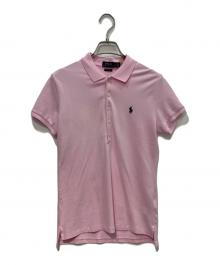 POLO RALPH LAUREN（ポロ・ラルフローレン）の古着「ポロシャツ  SLIM FIT」｜ピンク