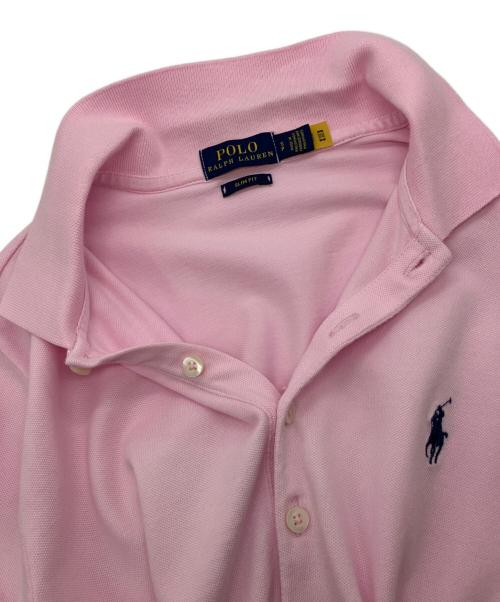POLO RALPH LAUREN（ポロ・ラルフローレン）POLO RALPH LAUREN (ポロ・ラルフローレン) ポロシャツ  SLIM FIT ピンク サイズ:Sの古着・服飾アイテム