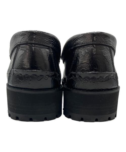 kenford（ケンフォード）kenford (ケンフォード) タンクソール ローファー ペイズリー　K005 C24 ブラック サイズ:25.5cmの古着・服飾アイテム