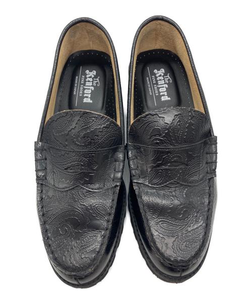 kenford（ケンフォード）kenford (ケンフォード) タンクソール ローファー ペイズリー　K005 C24 ブラック サイズ:25.5cmの古着・服飾アイテム