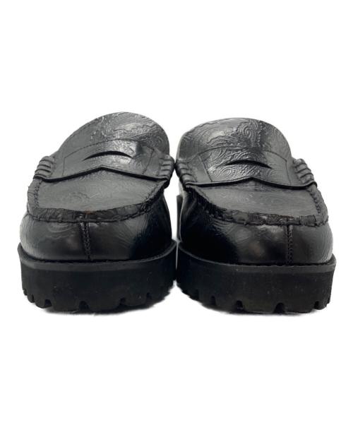 kenford（ケンフォード）kenford (ケンフォード) タンクソール ローファー ペイズリー　K005 C24 ブラック サイズ:25.5cmの古着・服飾アイテム