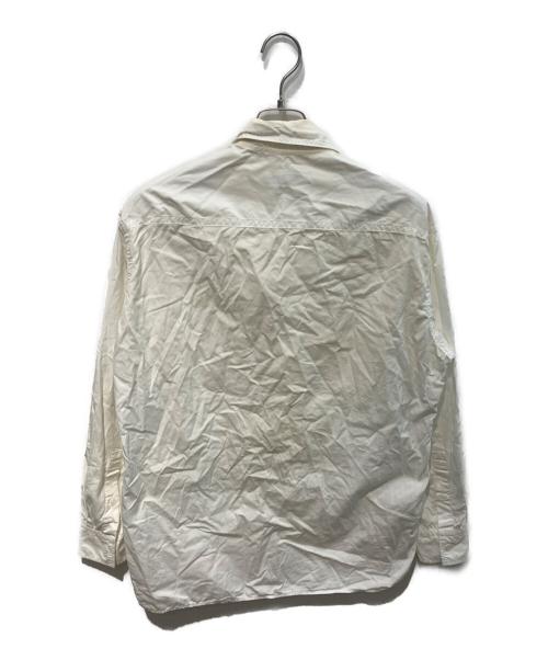 Yohji Yamamoto pour homme（ヨウジヤマモト プールオム）Yohji Yamamoto pour homme (ヨウジヤマモト プールオム) 環縫いブロード 右前切替シャツ　	18AW　HV-B06-001 ホワイト サイズ:3の古着・服飾アイテム
