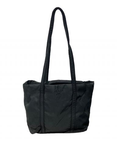 PRADA ブラック ナイロン トートバッグ 中古・古着通販】PRADA (プラダ) ナイロントートバッグ 411325