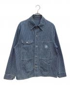 Pointerポインター）の古着「90’S ヒッコリーストライプ カバーオール」｜インディゴ