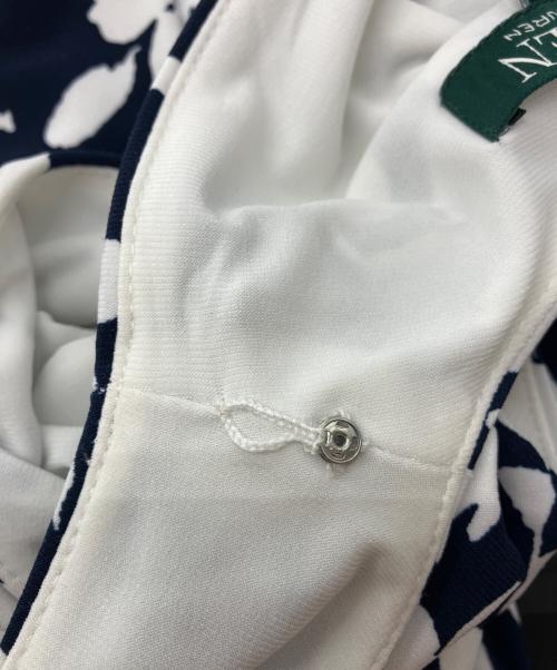 LAUREN RALPH LAUREN（ローレンラルフローレン）LAUREN RALPH LAUREN (ローレンラルフローレン) 総柄ノースリーブワンピース ネイビー サイズ:6の古着・服飾アイテム