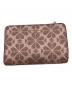 Kate Spade（ケイトスペード）の古着「スペード フラワー コーテッド キャンバス コンパクト ウォレット　PWR00086」｜ピンク