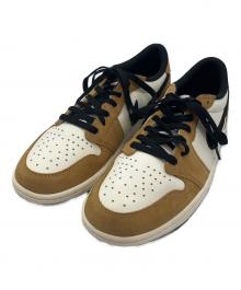 NIKE（ナイキ）の古着「Air Jordan 1 Low OG "Rookie of the Year/Sail and Golden Harvest"　CZ0790-107」｜ブラウン×ホワイト