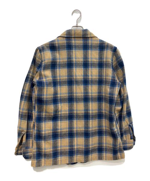 PENDLETON（ペンドルトン）PENDLETON (ペンドルトン) 70-80s3Bテーラードジャケット USA製 ベージュ×ブルー サイズ:Mの古着・服飾アイテム