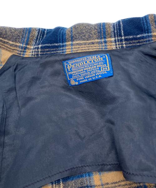 PENDLETON（ペンドルトン）PENDLETON (ペンドルトン) 70-80s3Bテーラードジャケット USA製 ベージュ×ブルー サイズ:Mの古着・服飾アイテム