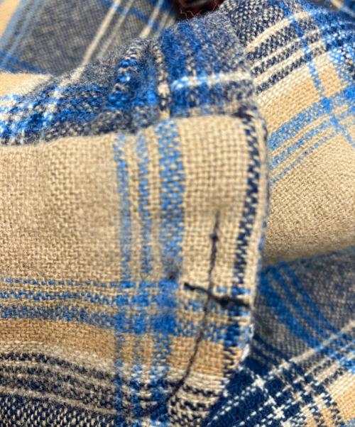 PENDLETON（ペンドルトン）PENDLETON (ペンドルトン) 70-80s3Bテーラードジャケット USA製 ベージュ×ブルー サイズ:Mの古着・服飾アイテム