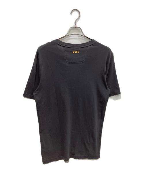 BOSS（ボス）BOSS (ボス) ロゴアート ワークコットンジャージー Tシャツ グレー サイズ:Mの古着・服飾アイテム