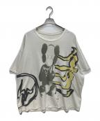 cactus jack×KAWS×FRAGMENT DESIGNカクタス・ジャック×カウズ×フラグメントデザイン）の古着「プリントTシャツ」｜ベージュ