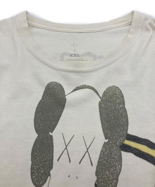cactus jack（カクタス・ジャック）cactus jack (カクタス・ジャック) KAWS (カウズ) FRAGMENT DESIGN (フラグメントデザイン) プリントTシャツ ベージュ サイズ:XXLの古着・服飾アイテム