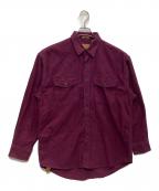 ST JOHN'S BAYセントジョンズベイ）の古着「CHAMOIS CLOTH シャツ」｜レッド