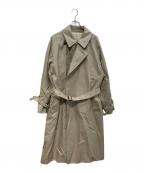BLURHMSブラームス）の古着「Gabardine Double Belt Trench Coat」｜ベージュ
