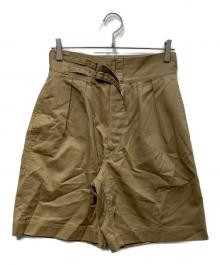 leno（リノ）の古着「DOUBLE BELTED GURKHA SHORT TROUSERS」｜ベージュ