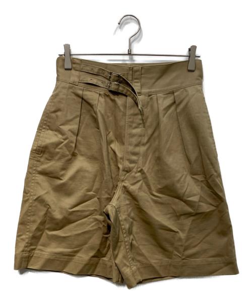 leno（リノ）leno (リノ) DOUBLE BELTED GURKHA SHORT TROUSERS ベージュ サイズ:1の古着・服飾アイテム