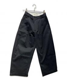 STUDIO NICHOLSON（スタジオ ニコルソン）の古着「ORTE PEACHED COTTON TWILL PANTS　51-10-721008」｜グレー