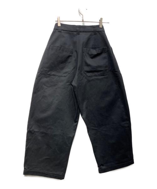 STUDIO NICHOLSON（スタジオ ニコルソン）STUDIO NICHOLSON (スタジオ ニコルソン) ORTE PEACHED COTTON TWILL PANTS　51-10-721008 グレー サイズ:XSの古着・服飾アイテム