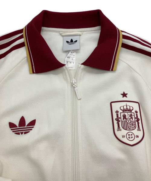 adidas（アディダス）adidas (アディダス) スペイン代表 26 アウェイ アンセムジャケット ホワイト サイズ:3XLの古着・服飾アイテム
