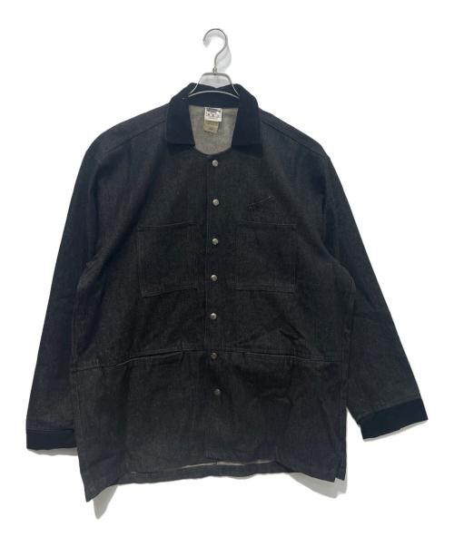 BRONZE AGE（ブロンズエイジ）BRONZE AGE (ブロンズエイジ) 90sコーデュロイカラーカバーオール ブラック サイズ:Mの古着・服飾アイテム