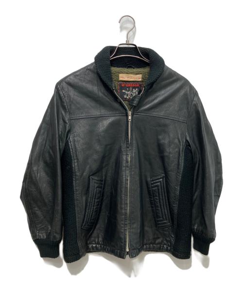 McGREGOR（マックレガー）McGREGOR (マックレガー) レザーファラオジャケット ブラック サイズ:Mの古着・服飾アイテム