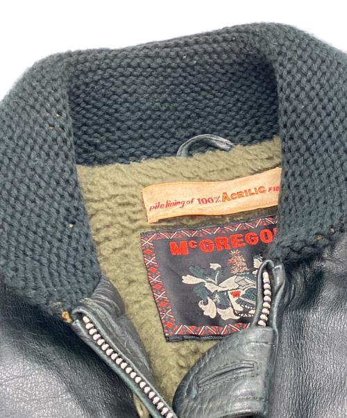 McGREGOR（マックレガー）McGREGOR (マックレガー) レザーファラオジャケット ブラック サイズ:Mの古着・服飾アイテム
