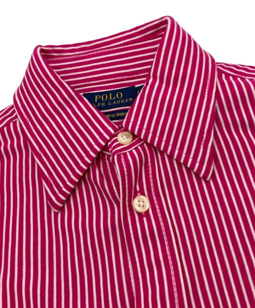 POLO RALPH LAUREN（ポロ・ラルフローレン）POLO RALPH LAUREN (ポロ・ラルフローレン) ストライプシャツ ピンク サイズ:XXSの古着・服飾アイテム