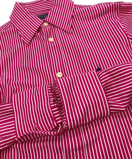 POLO RALPH LAUREN（ポロ・ラルフローレン）POLO RALPH LAUREN (ポロ・ラルフローレン) ストライプシャツ ピンク サイズ:XXSの古着・服飾アイテム