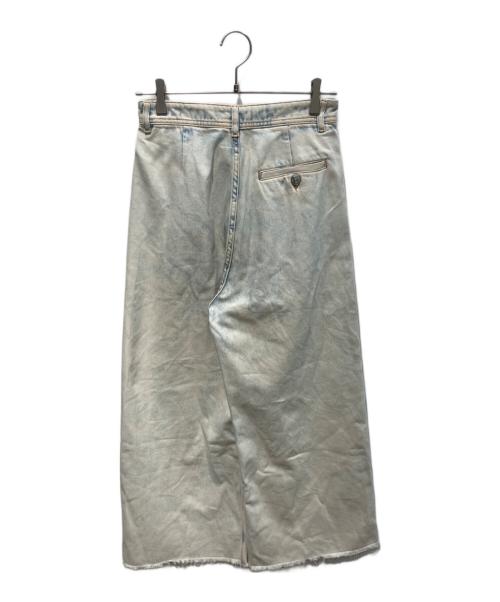 MM6 Maison Margiela（エムエムシックスメゾンマルジェラ）MM6 Maison Margiela (エムエムシックスメゾンマルジェラ) Wide-Leg Acid-Wash デニムパンツ　S32KA0577 S30460 ブルー サイズ:36の古着・服飾アイテム