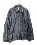 binine9ビナイン）の古着「6oz Silk Denim Work Jacket　BN0125-107」｜インディゴ