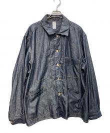 binine9（ビナイン）の古着「6oz Silk Denim Work Jacket　BN0125-107」｜インディゴ