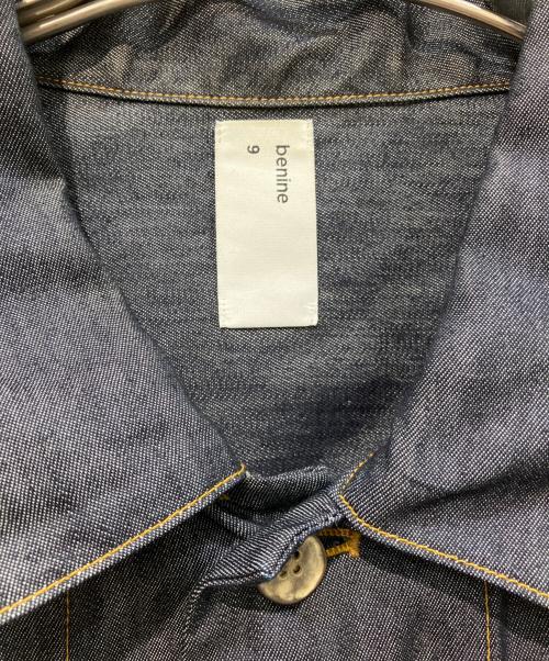 binine9（ビナイン）binine9 (ビナイン) 6oz Silk Denim Work Jacket　BN0125-107 インディゴ サイズ:Mの古着・服飾アイテム