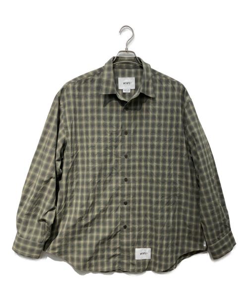 WTAPS（ダブルタップス）WTAPS (ダブルタップス) TXT 01 / LS / POLY. BROADCLOTH. TEXTILE. OF シャツ　261TQDT-SHM01 グレー サイズ:03の古着・服飾アイテム