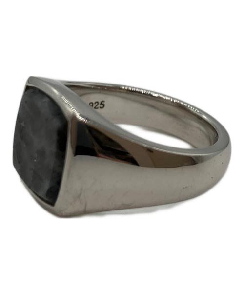 TOM WOOD（トムウッド）TOM WOOD (トムウッド) Kay Ring Larvikite グレー×シルバー サイズ:9号の古着・服飾アイテム