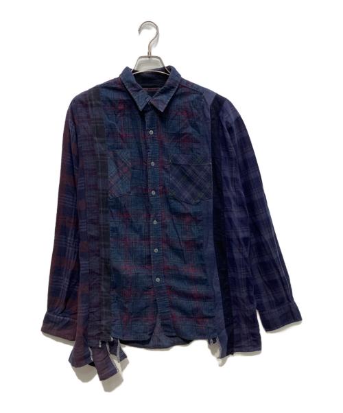Rebuild by Needles（リビルドバイニードルス）Rebuild by Needles (リビルドバイニードルス) Flannel Shirt ネイビー サイズ:-の古着・服飾アイテム
