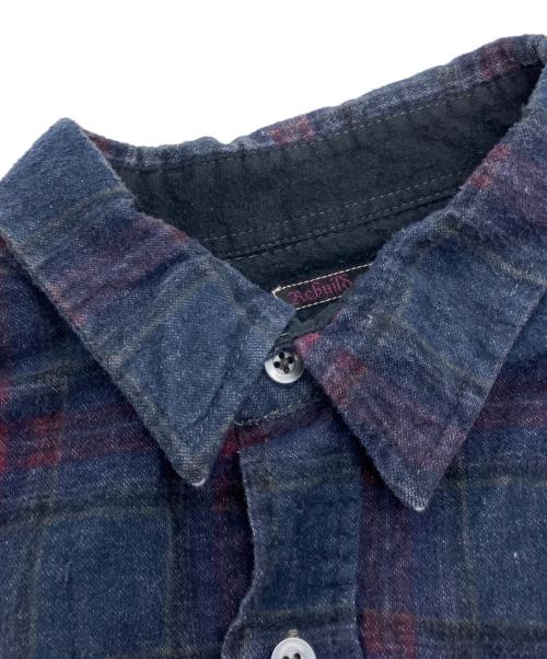 Rebuild by Needles（リビルドバイニードルス）Rebuild by Needles (リビルドバイニードルス) Flannel Shirt ネイビー サイズ:-の古着・服飾アイテム