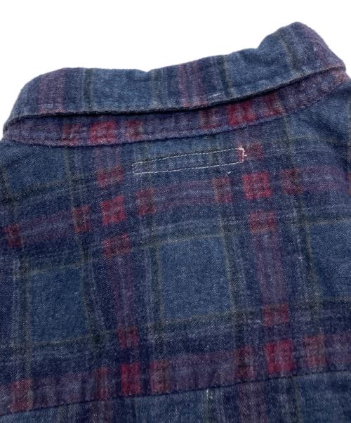 Rebuild by Needles（リビルドバイニードルス）Rebuild by Needles (リビルドバイニードルス) Flannel Shirt ネイビー サイズ:-の古着・服飾アイテム